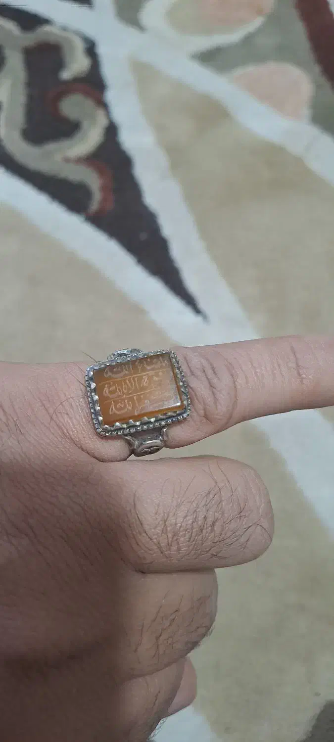 انگشتر عقیق وشرف الشمس وفیروزه|جواهرات|قم, خداکرم|دیوار