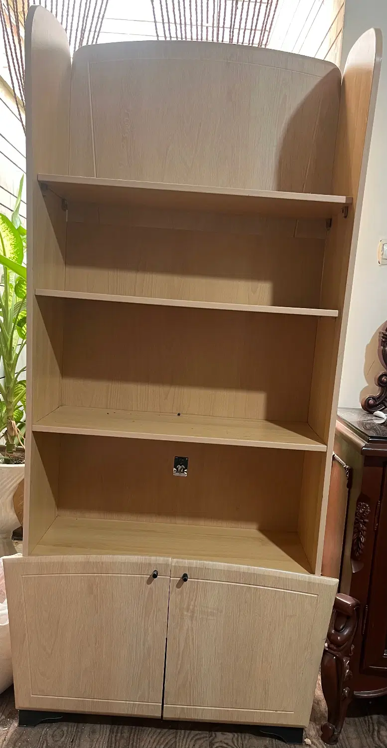 کتابخانه ام دی اف سفارشی|کتابخانه، شلف، قفسه‌های دیواری|شیراز, صاحب الزمان|دیوار