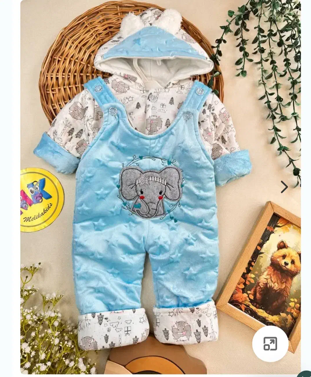 کاپشن دوتیکه نوزادی نونو|کفش و لباس بچه|خرم‌آباد, |دیوار