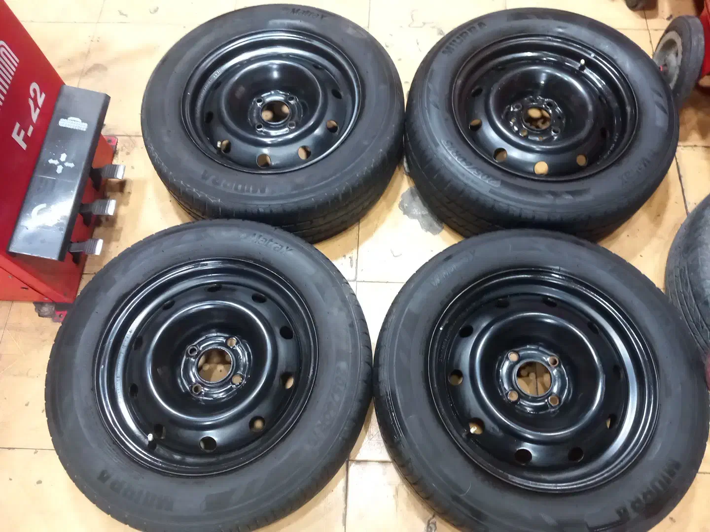 4 عدد رینگ 15 با لاسیتک 205 خارجی MATRAX درحد اک|قطعات یدکی و لوازم جانبی|اهواز, شهرک حفاری|دیوار