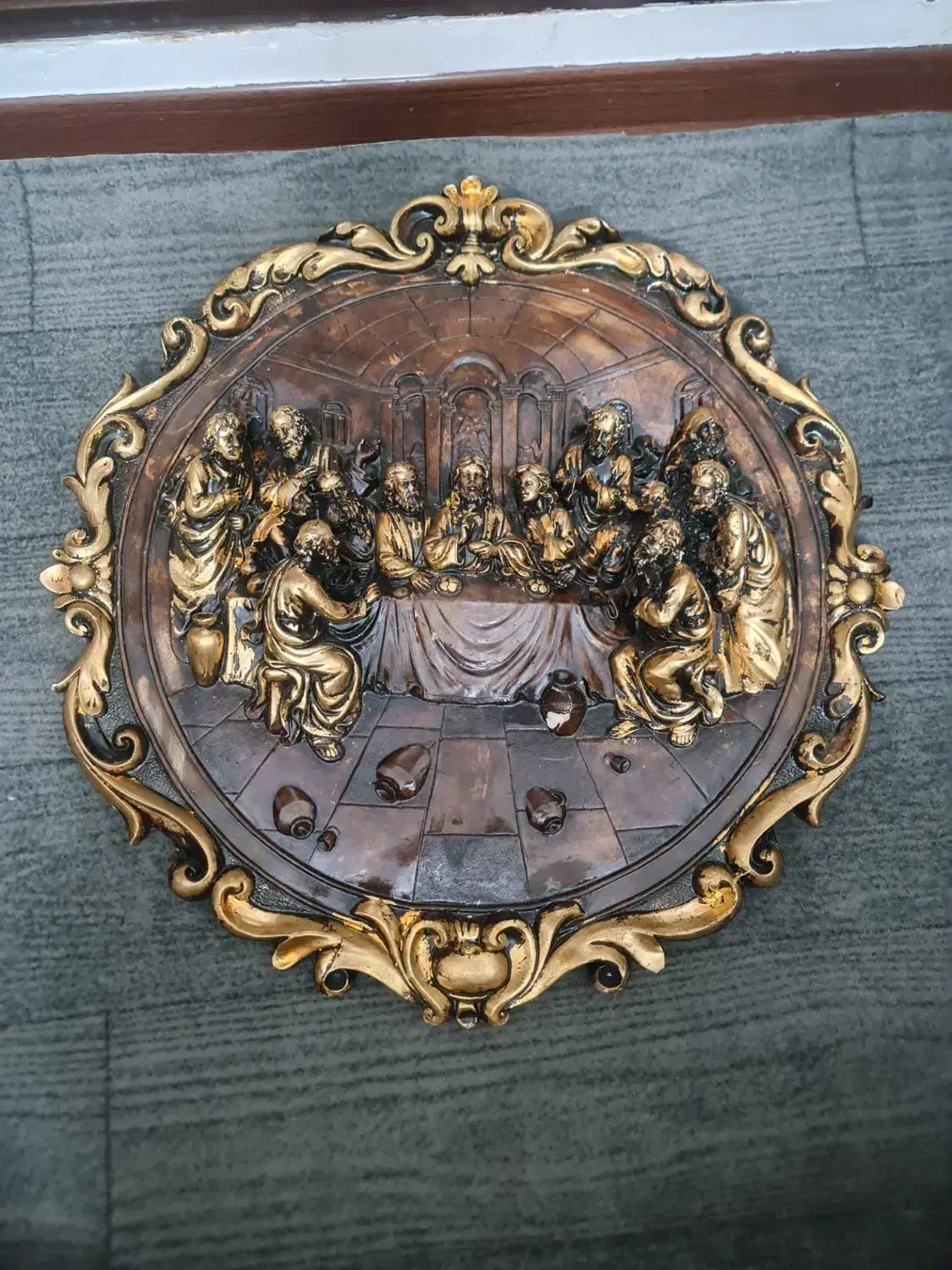 تابلو شام آخر ورق طلا|تابلو، نقاشی، عکس|نسیم‌شهر, |دیوار