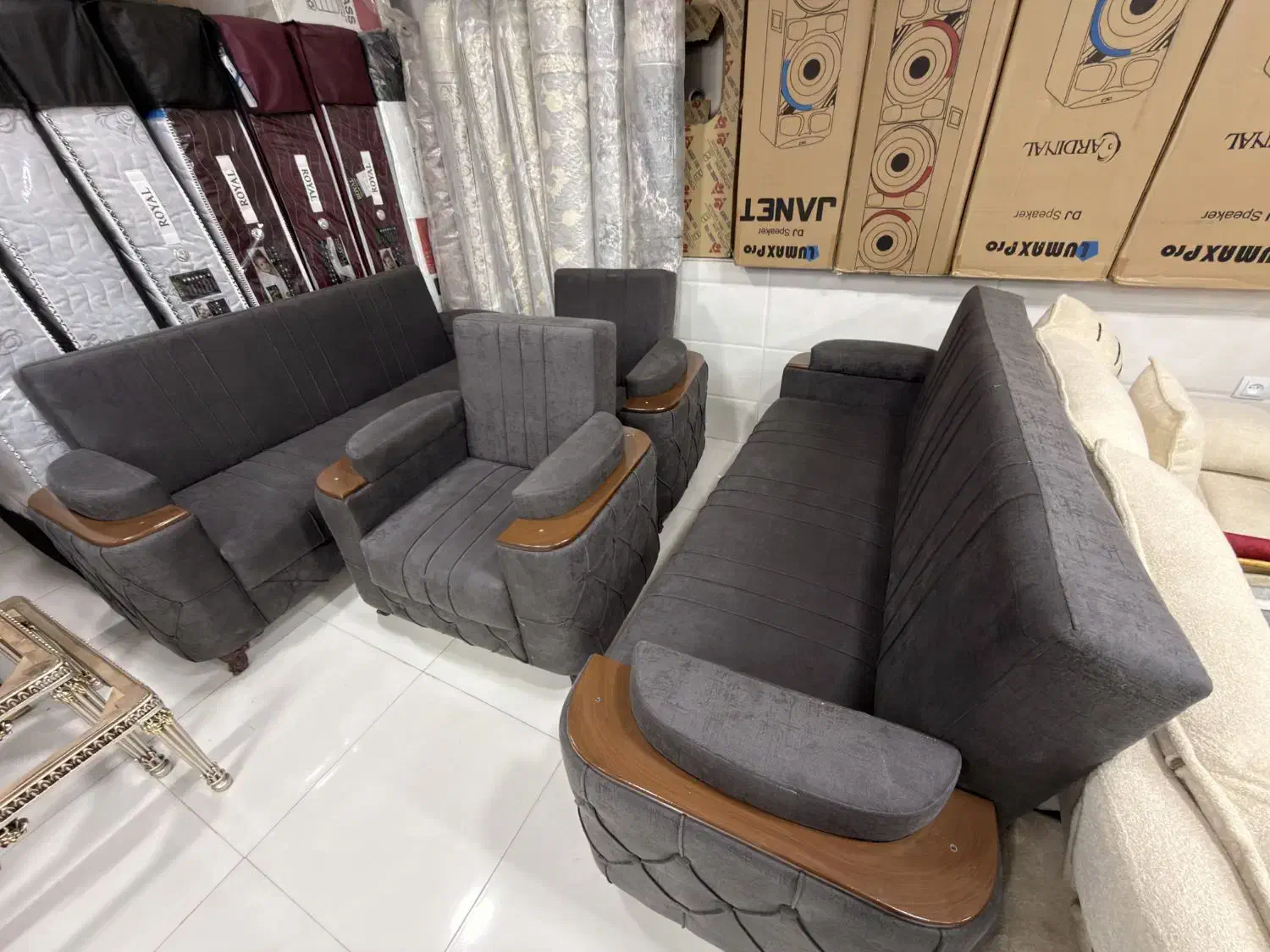 مبل تشک ثابت 8 نفره|مبلمان خانگی و میز عسلی|ماکو, |دیوار