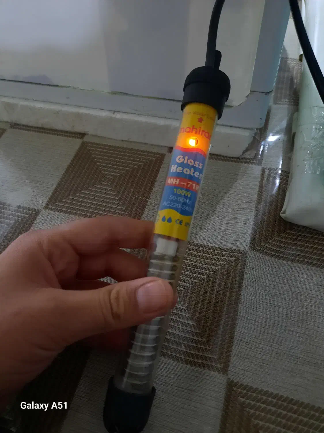 بخاری آکواریوم ماهیران 100w|ماهی|اراک, |دیوار