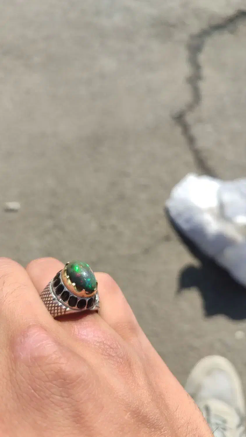 انگشتر فوق کلکسیونی اوپال رفلکس بالا گریدA++|جواهرات|تهران, آرژانتین|دیوار