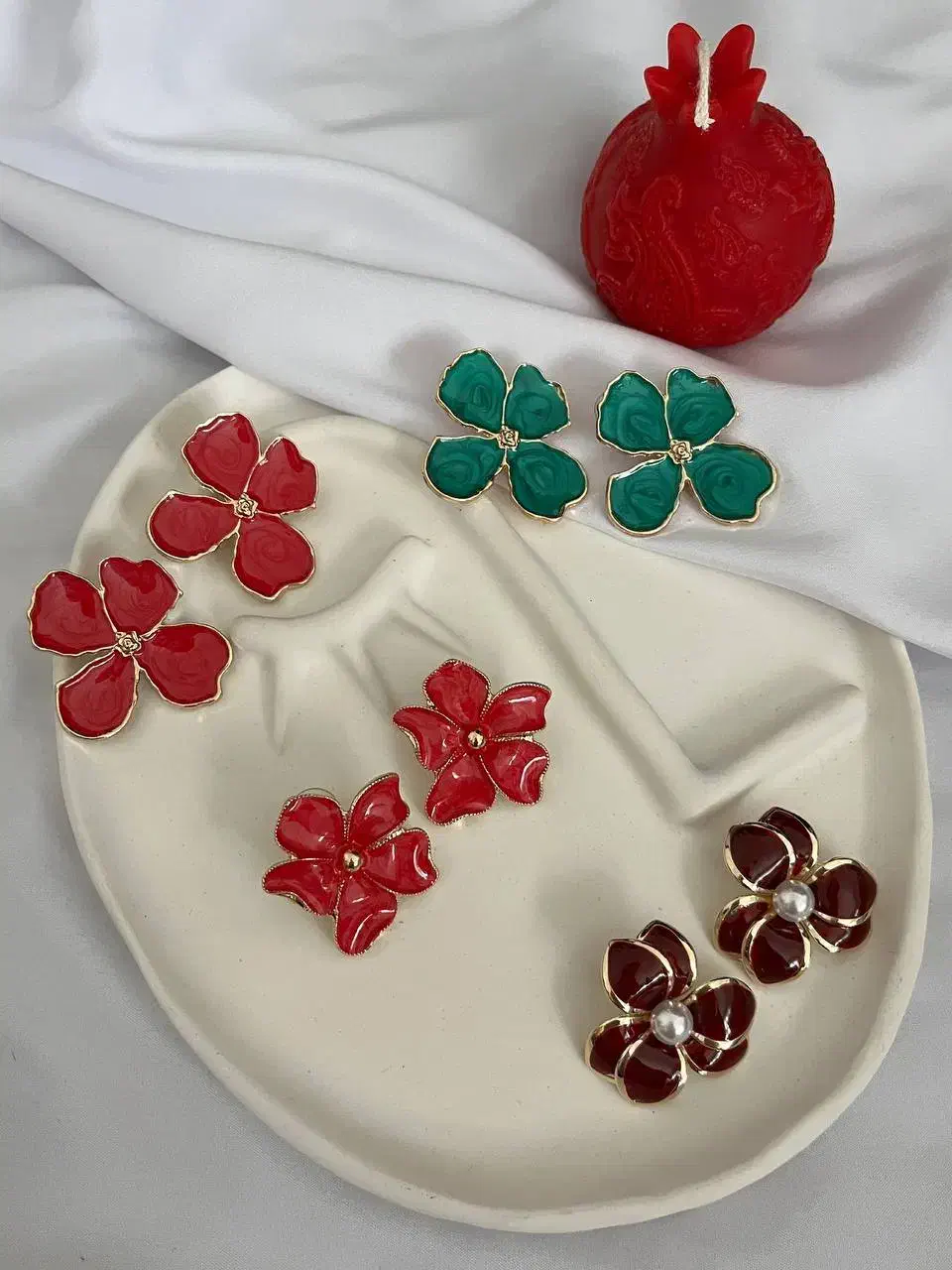 گوشواره های کریستالی کالکشن یلدایی|بدلیجات|تهران, تهرانپارس غربی|دیوار