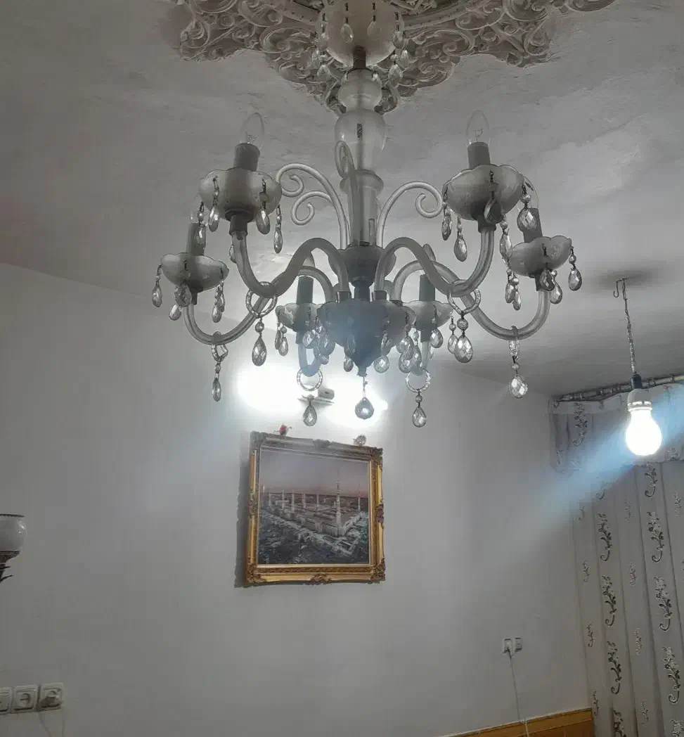 لوستر شش شاخه|لوستر و چراغ آویز|بروجرد, |دیوار