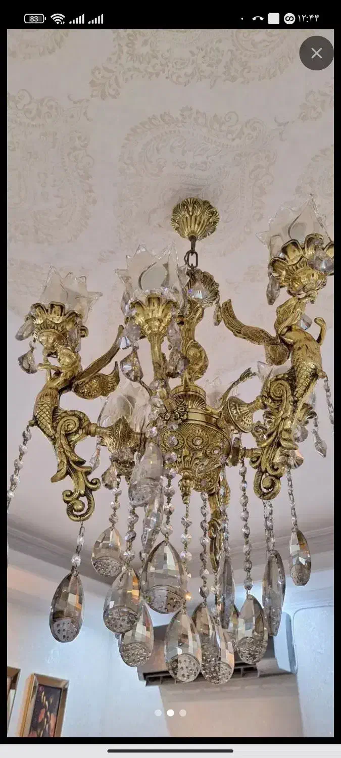 فروش وخرید آینه کنسول لوستر وسایل برنز برنج کاکرده|بوفه، ویترین، کنسول|تبریز, |دیوار