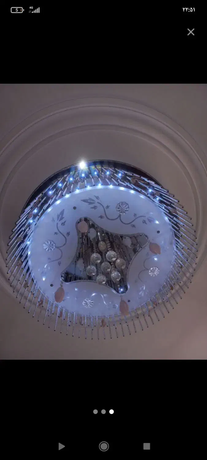 لوستر کریستالی مخصوص پذیرایی بسیار شیک|لوستر و چراغ آویز|همدان, |دیوار