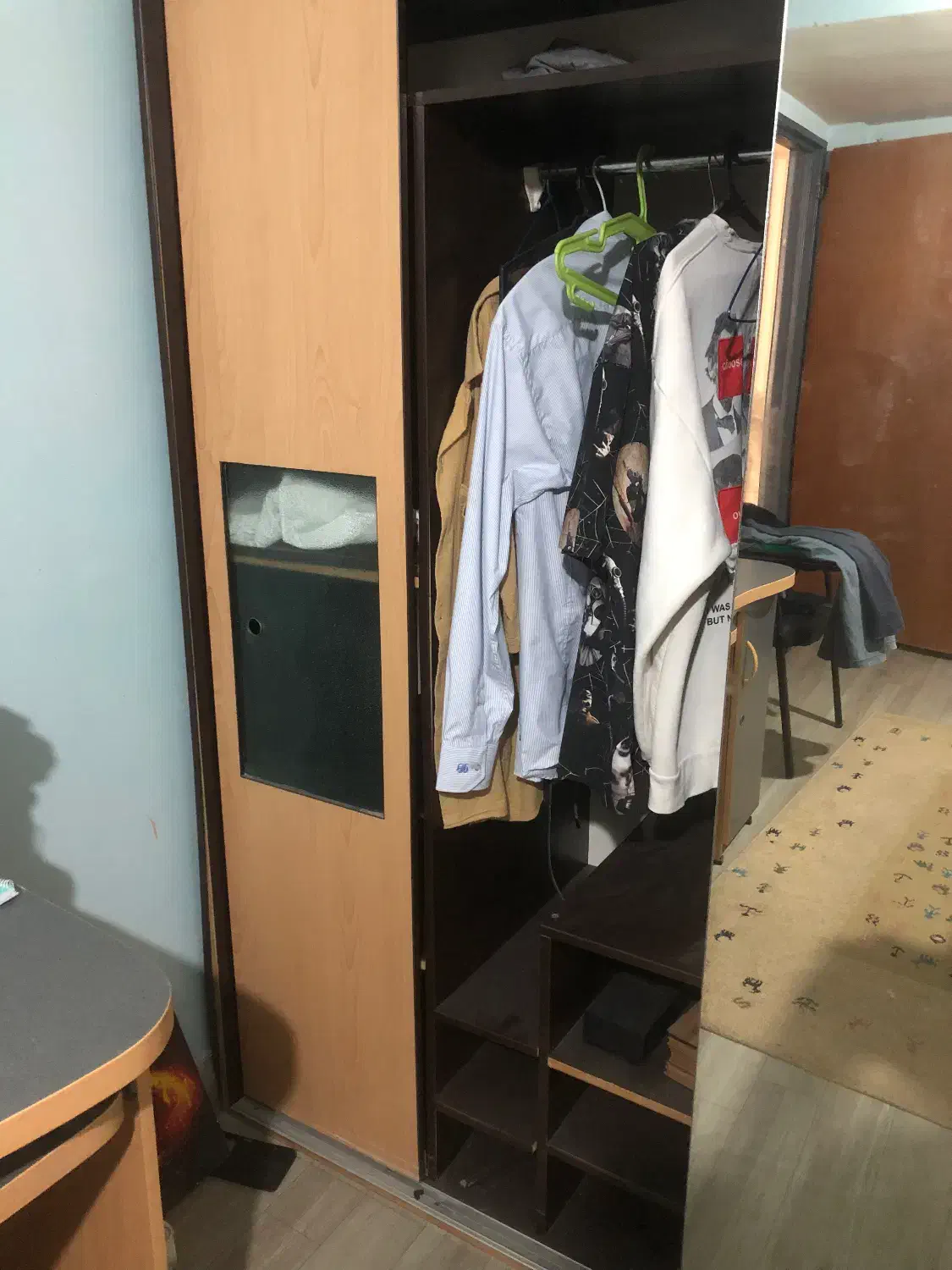 کمد ریل دار با اینه|جاکفشی، کمد، دراور|شیراز, باغ تخت|دیوار