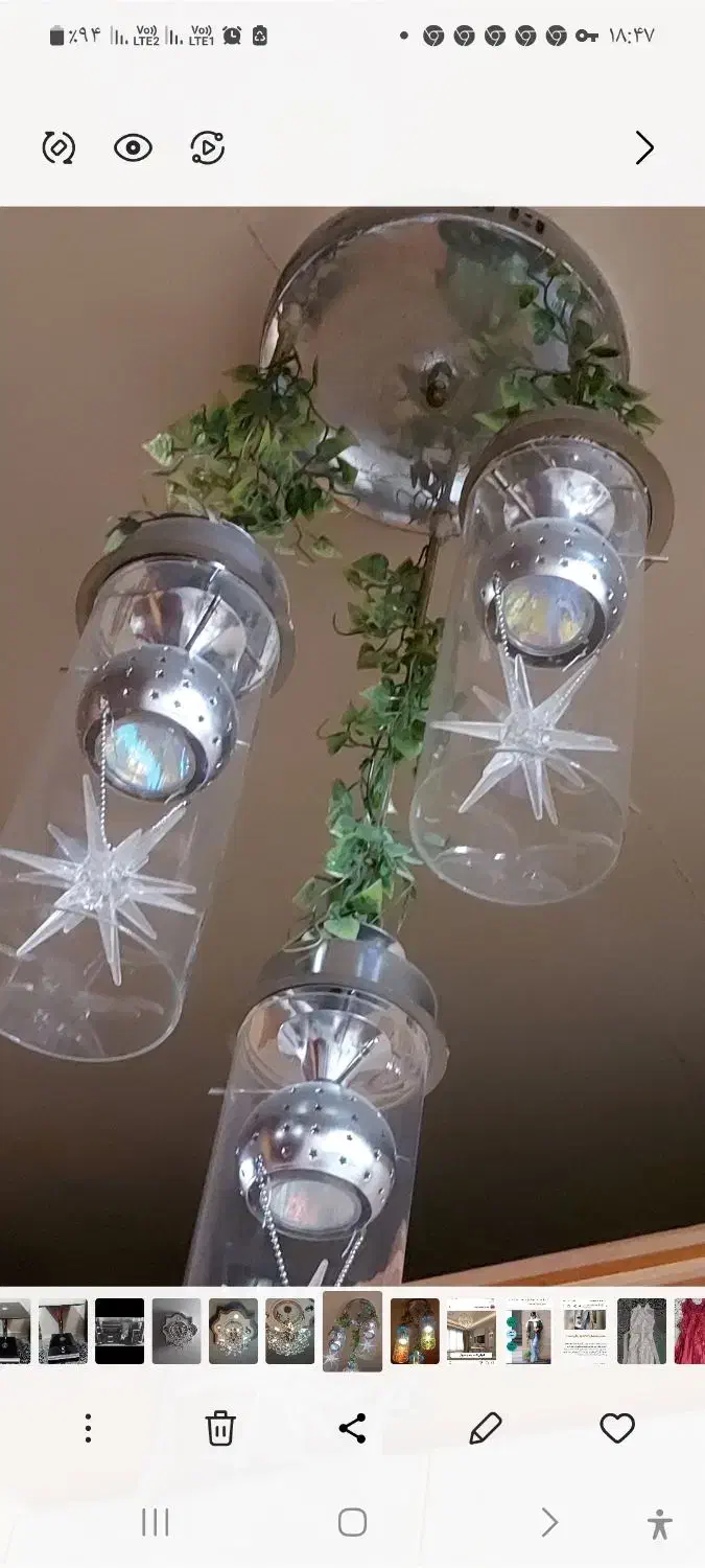 لوستر پذیرایی و آشپزخونه|لوستر و چراغ آویز|تهران, مسعودیه|دیوار