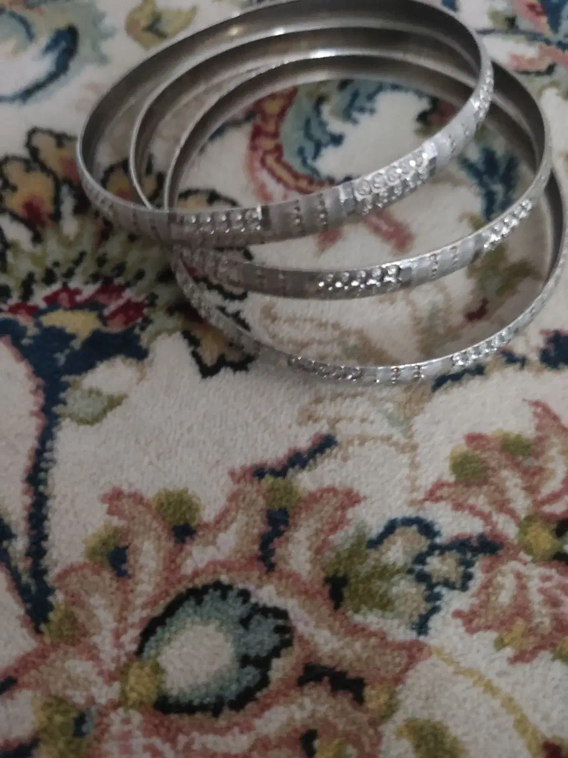 سه عدد النگوی نقره|جواهرات|کرمانشاه, |دیوار