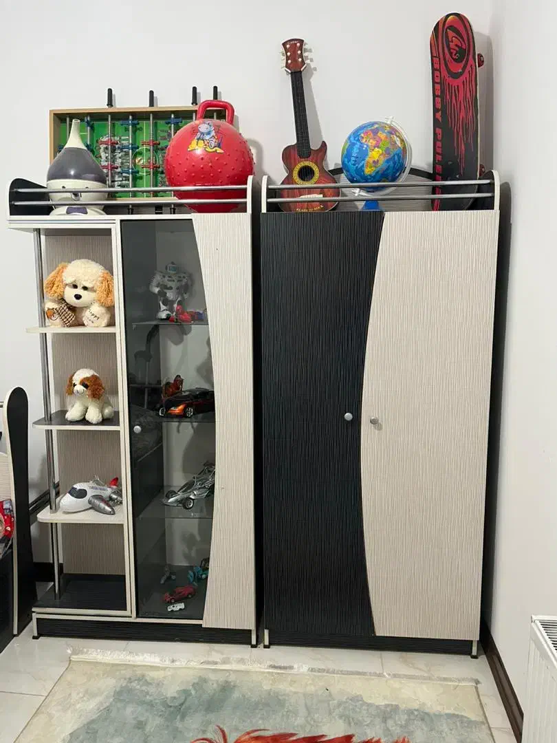 کمد،ویترین وتخت نوجوان|تخت و سرویس خواب|اصفهان, خانه اصفهان|دیوار