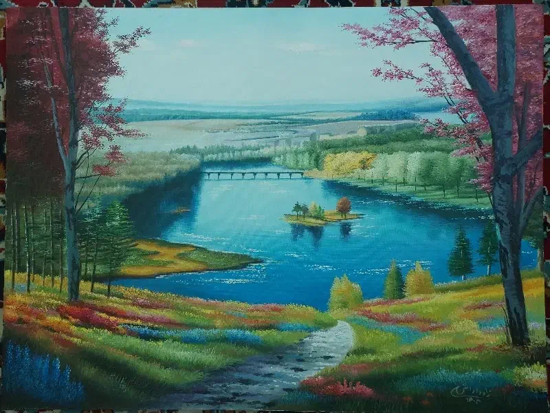 تابلو نقاشی رنگ روغن کار دست|تابلو، نقاشی، عکس|مشهد, ده دی|دیوار