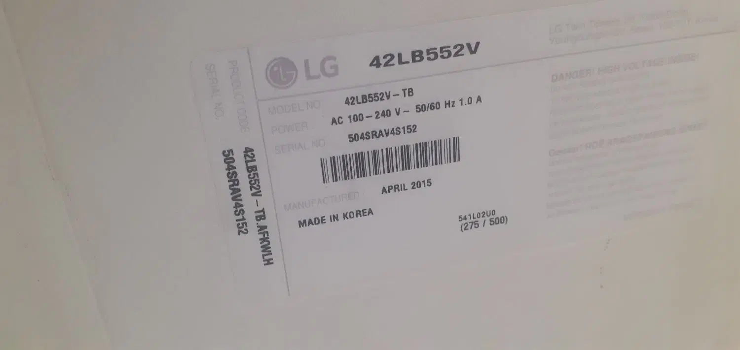 ۴۲ اینچ ال جی|تلویزیون و پروژکتور|تهران, مشیریه|دیوار