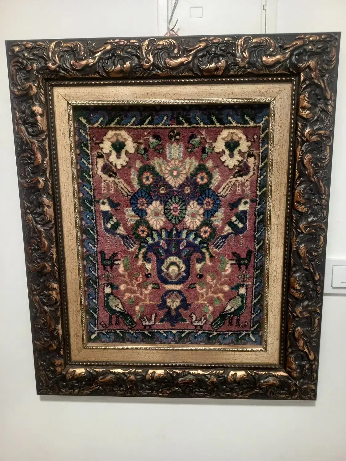 تابلو فرش قدیمی|تابلو فرش|شیراز, دانشگاه شیراز|دیوار