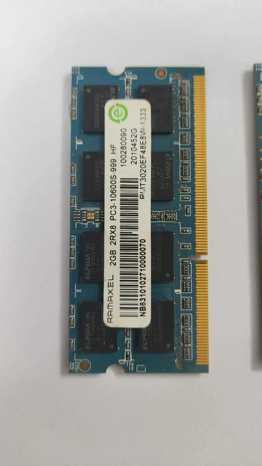 2 عدد رم لپ‌تاپ DDR3 برند RAMAXEL - مجموعاً ۴ گیگ|قطعات و لوازم جانبی رایانه|کاشان, آیت الله سعیدی|دیوار