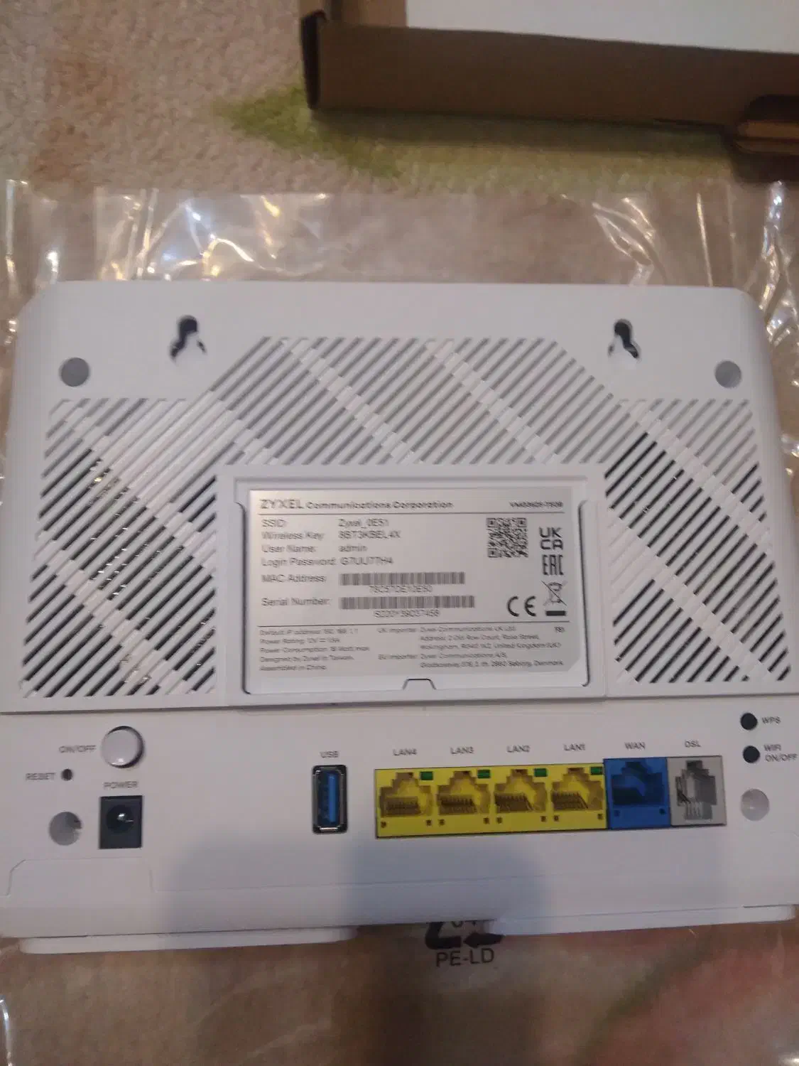مودم روتر VDSL/ADSL زایکسل مدل VMG3625-T50B|مودم و تجهیزات شبکه|تهران, نیروی هوایی (پیروزی)|دیوار