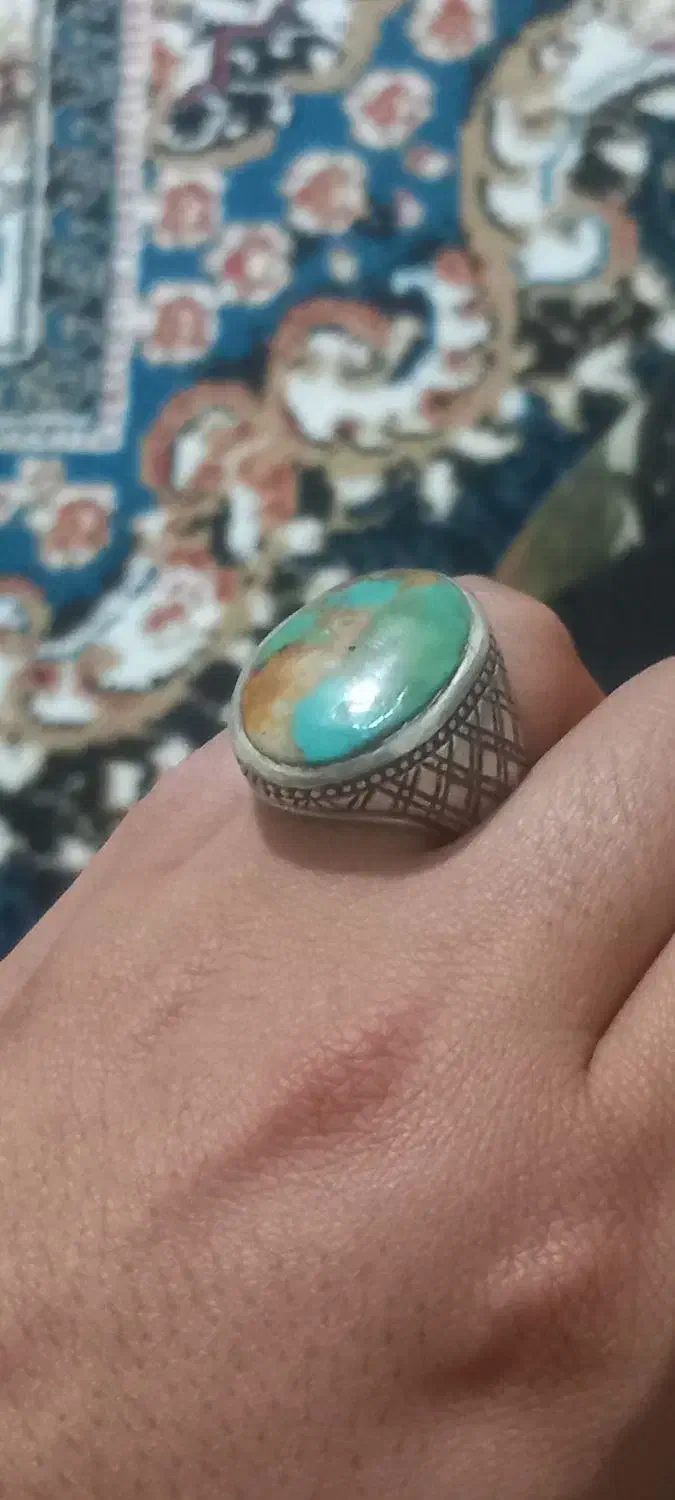 فیروزه نیشابور سیدی با رکاب دست ساز محمد مهدی|جواهرات|چهارباغ, |دیوار