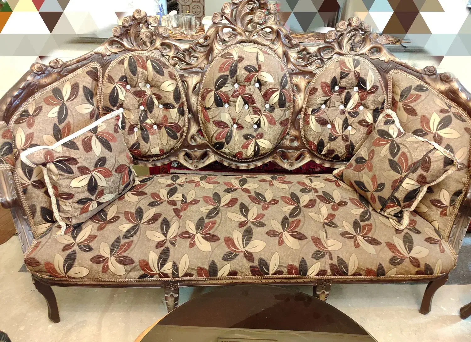 مبل سلطنتی چوب راش|مبلمان خانگی و میز عسلی|همدان, |دیوار