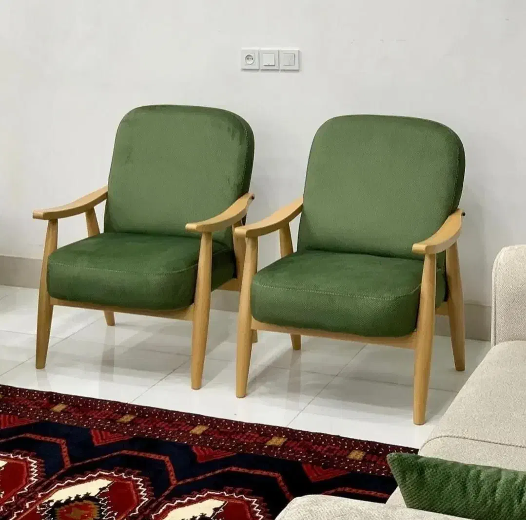 مبل&مبلمان راحتی دسته چوبی|مبلمان خانگی و میز عسلی|قم, نیروگاه|دیوار