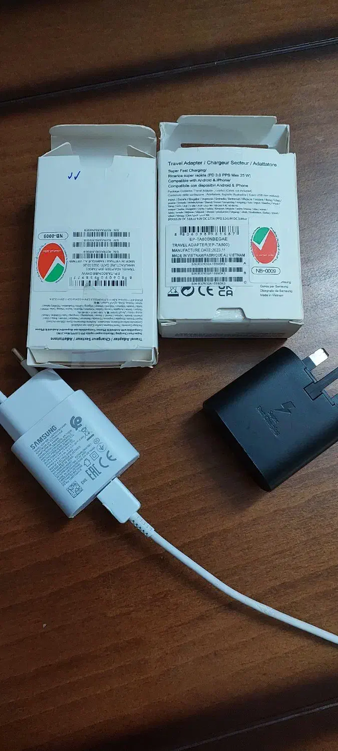 شارژر سامسونگ اصلی ۲۵ وات سوپر فست شارژ|لوازم جانبی موبایل و تبلت|مشهد, کلاهدوز|دیوار