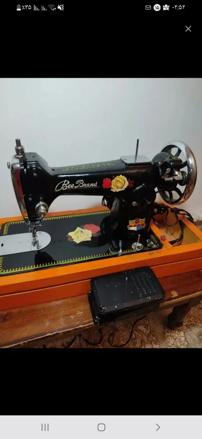 چرخ خیاطی با دینام برقی و لوازم سالم و تمیز|چرخ خیاطی و ریسندگی|شاهدشهر, |دیوار