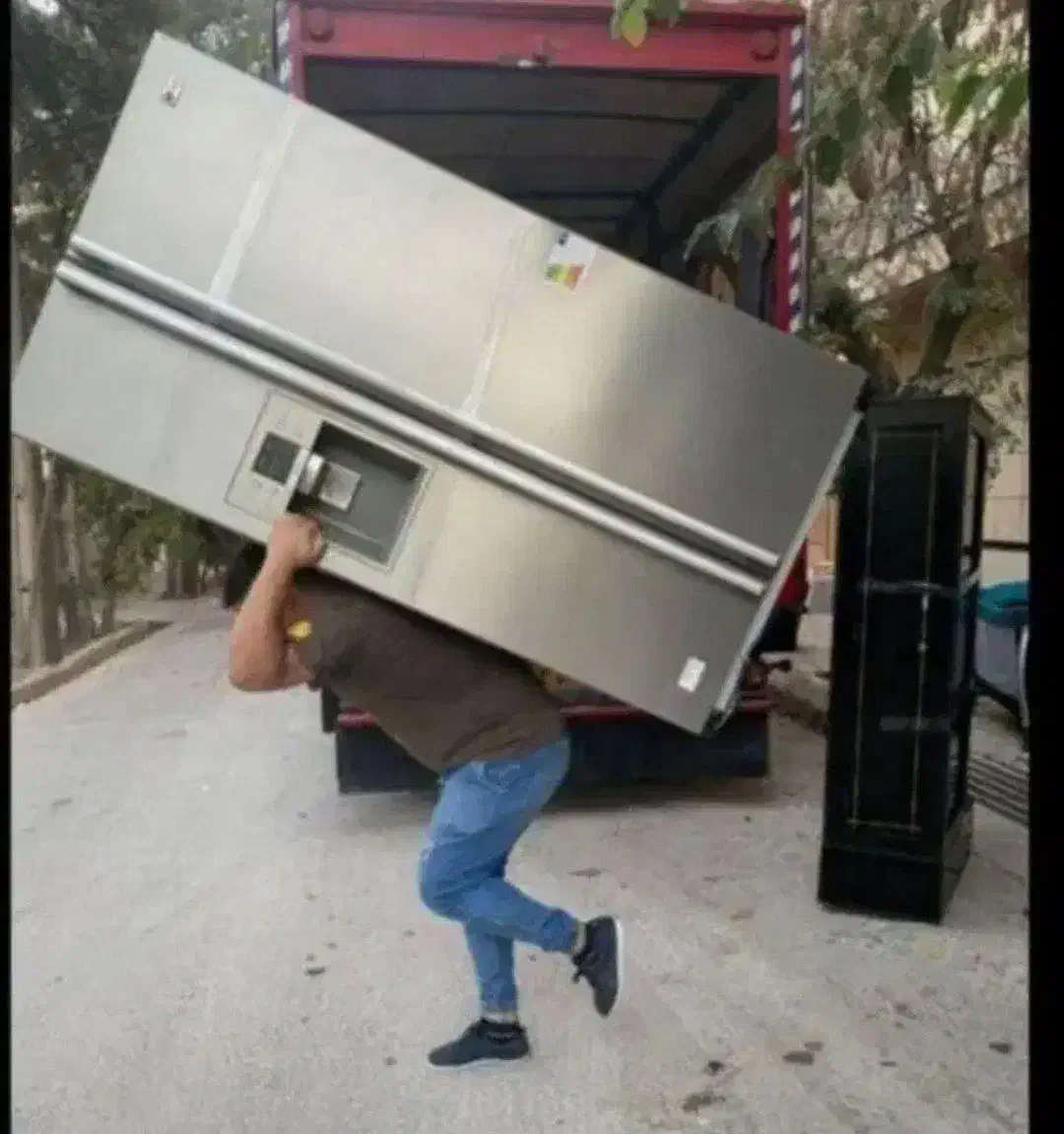 کارگراثاثیه منزل یخچال ساید مبلمان کارگر،وانت خاور|خدمات حمل و نقل|فردیس, فردیس|دیوار