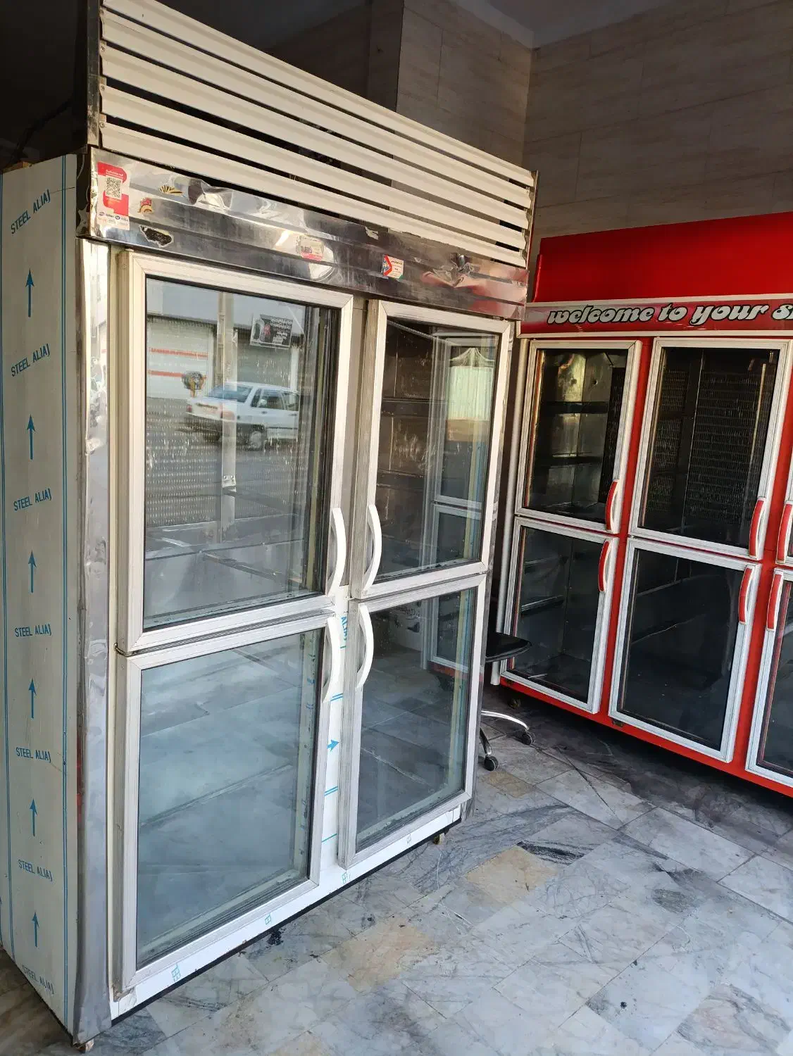 یخچال تمام استیل موتور آلمان در ماهدشت|یخچال و فریزر|کرج, شهرک نهال و بذر|دیوار