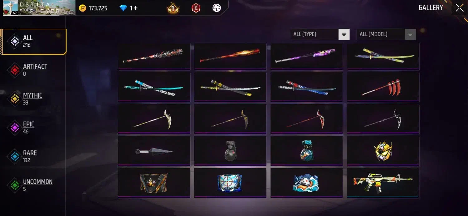 اکانت فری فایر لول 62|کنسول، بازی ویدئویی و آنلاین|جره و بالاده, |دیوار