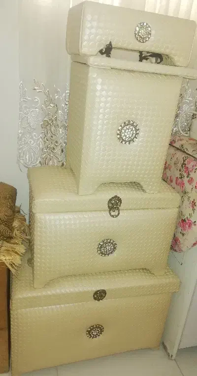 صندوقچه با جادستمالی +میز سبددار|صنایع دستی و سایر لوازم تزئینی|چابهار, |دیوار