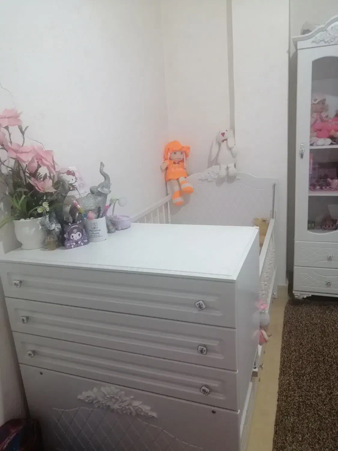 سرویس کمد وتخت نوجوان|تخت و سرویس خواب|محمدیه-قزوین, |دیوار