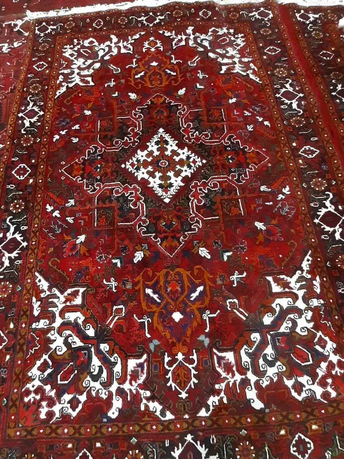 یک جفت فرش خیره مسجد|فرش|بناب, |دیوار