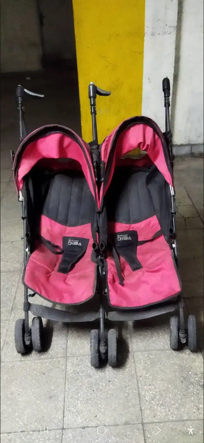 کالسکه دوقلو (اعصایی)|کالسکه و لوازم جانبی|تهران, آهنگران (سراسیاب دولاب)|دیوار