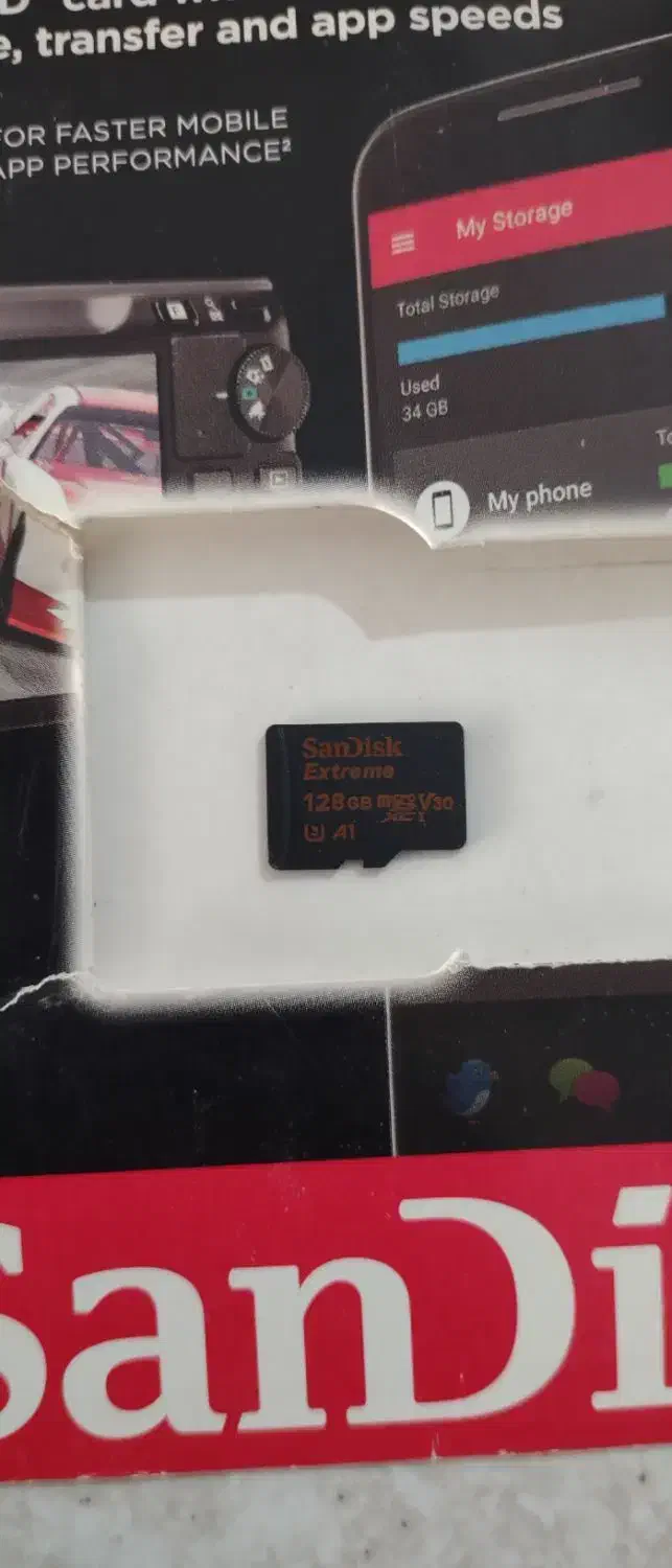 مموری گوشی سن دیسک 128gb extreme|لوازم جانبی موبایل و تبلت|شاهین‌شهر, نسیم ۵|دیوار