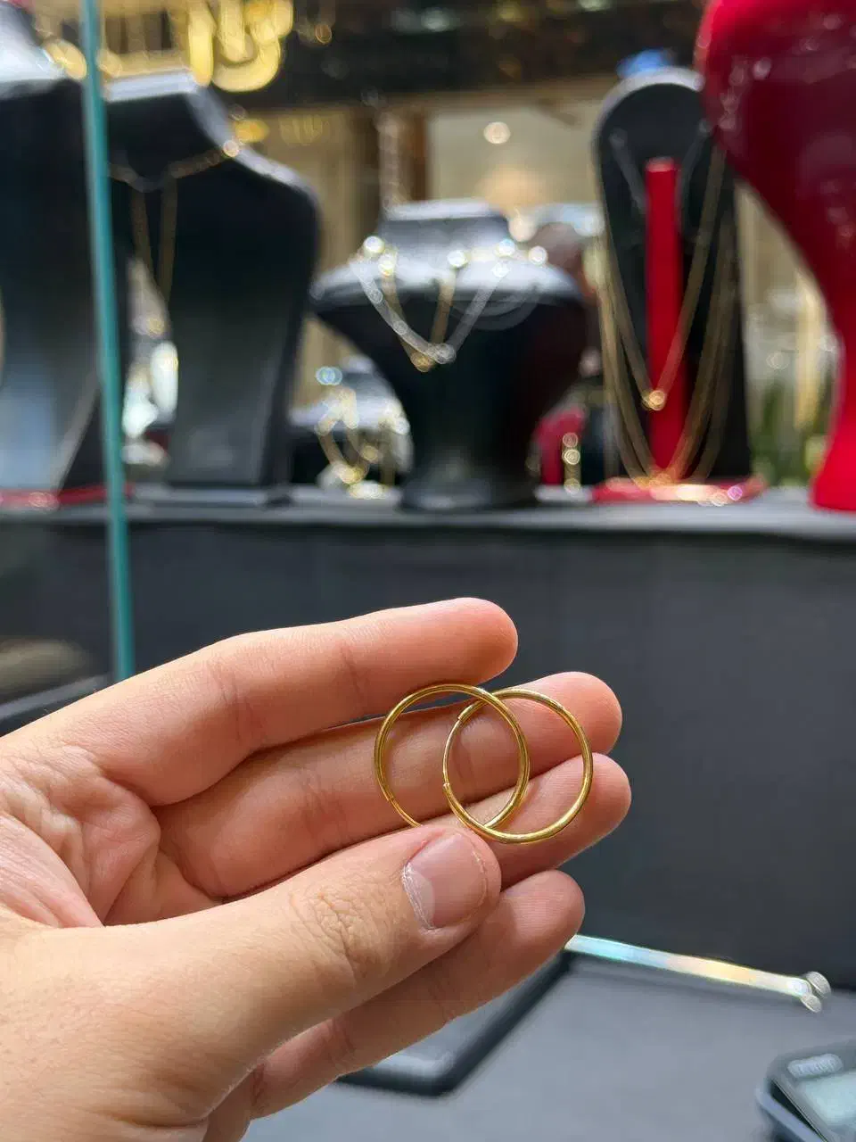 گوشواره حلقه طلا بدون اجرت|جواهرات|تهران, پرستار|دیوار