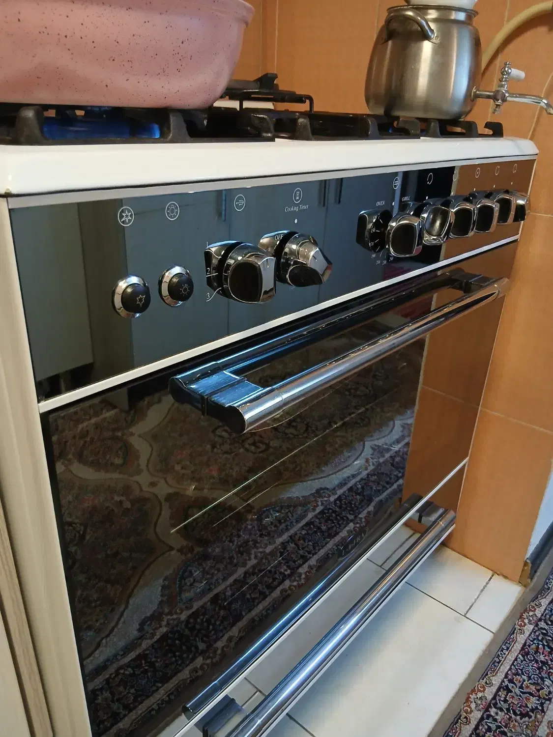 گاز لوفرا ۵ شعله نو نو|اجاق گاز و لوازم برقی پختوپز|پردیس, فاز ۳|دیوار