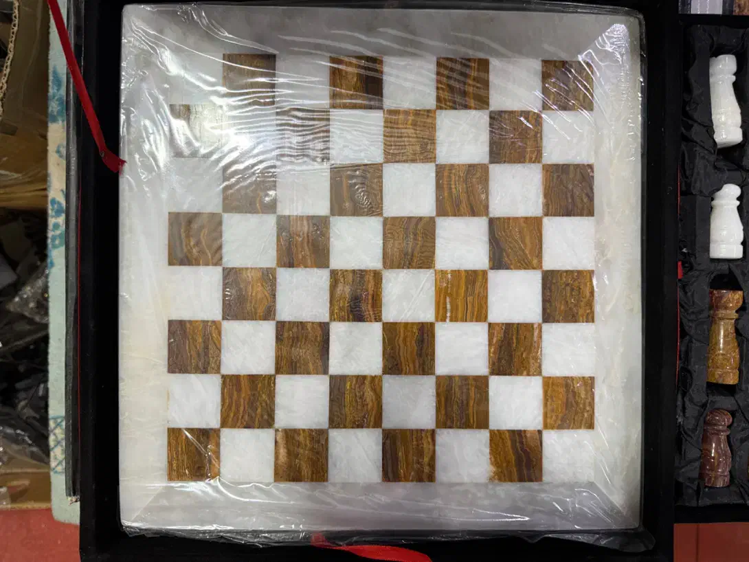 شترنج تمام سنگ شیک مجلسی خاص|کلکسیون و سرگرمی|گنبد کاووس, |دیوار