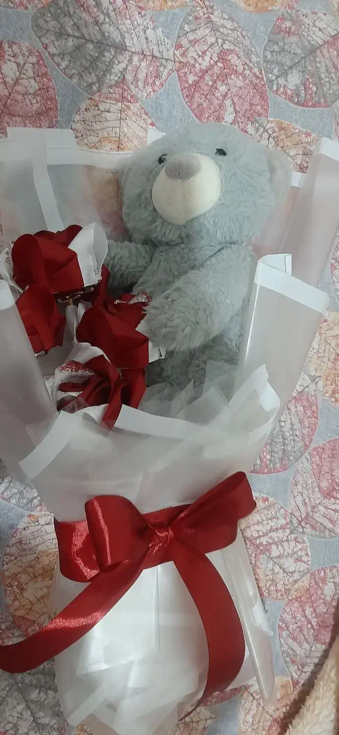 دسته گل ربانی و عروسکی|گل مصنوعی|پیشوا, |دیوار