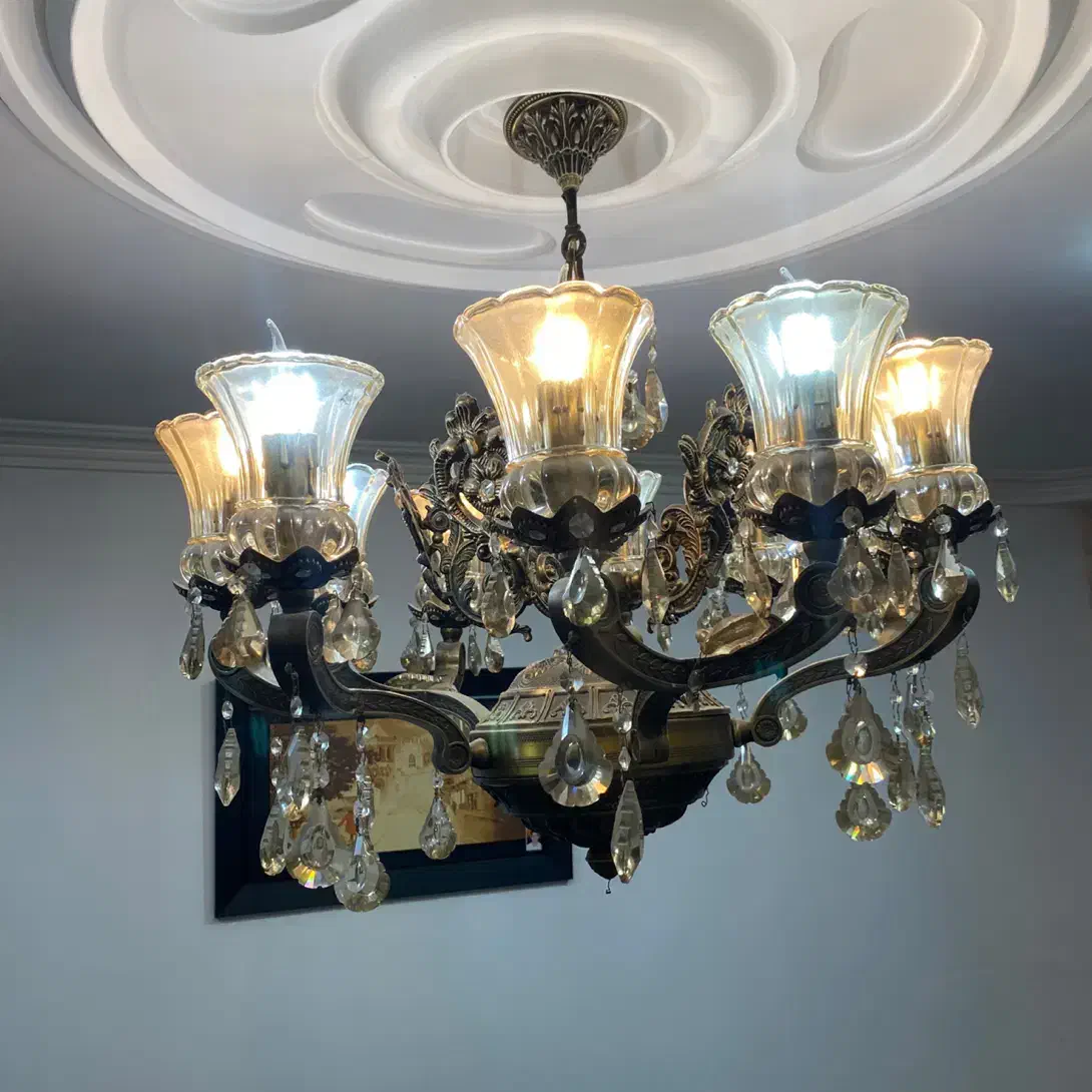 لوستر مجلل|لوستر و چراغ آویز|رشت, جانبازان|دیوار