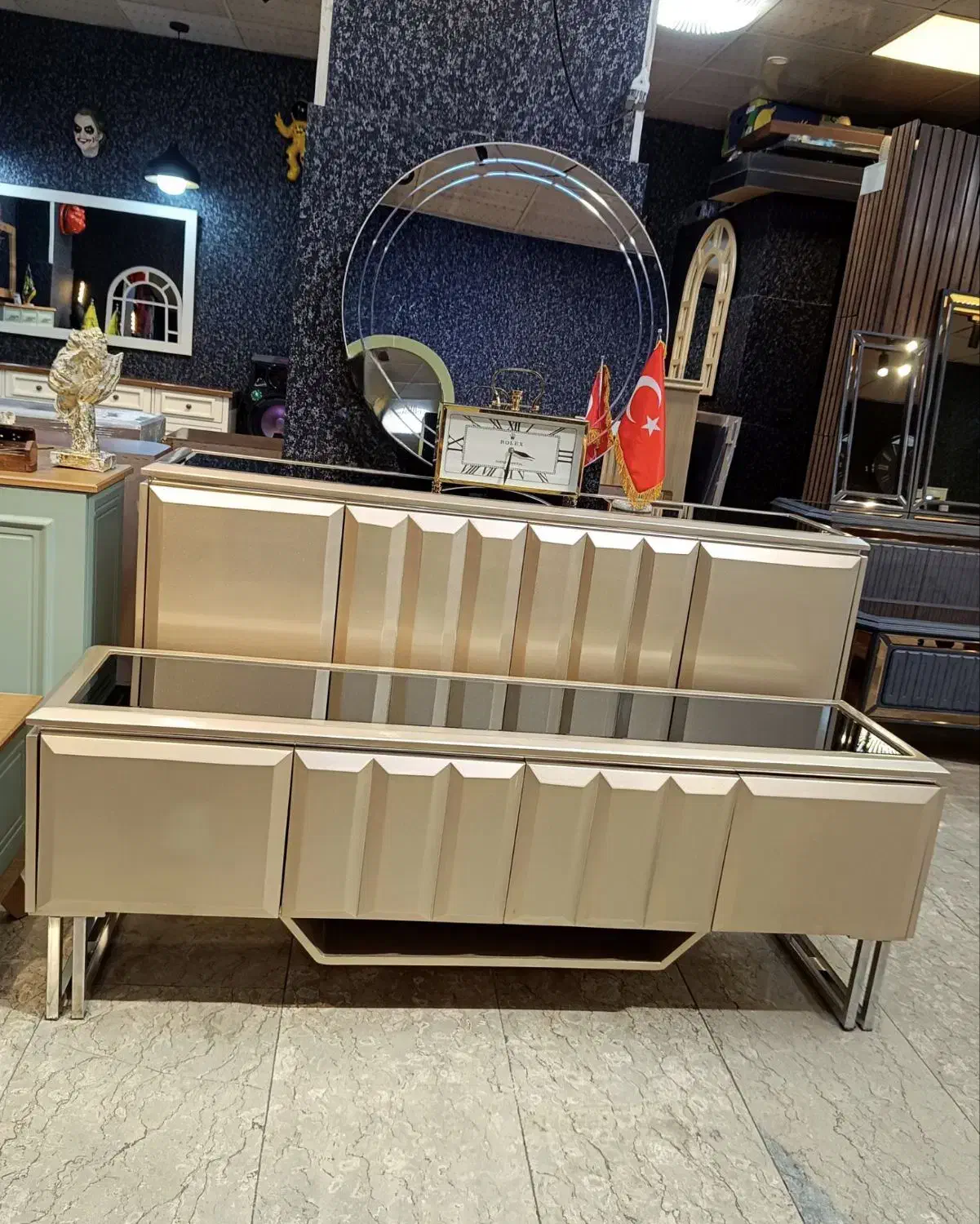 آینه و کنسول،میز TV،جاکفشی خرید از تولیدی|بوفه، ویترین، کنسول|رباطکریم, شهرک صنعتی صباشهر|دیوار