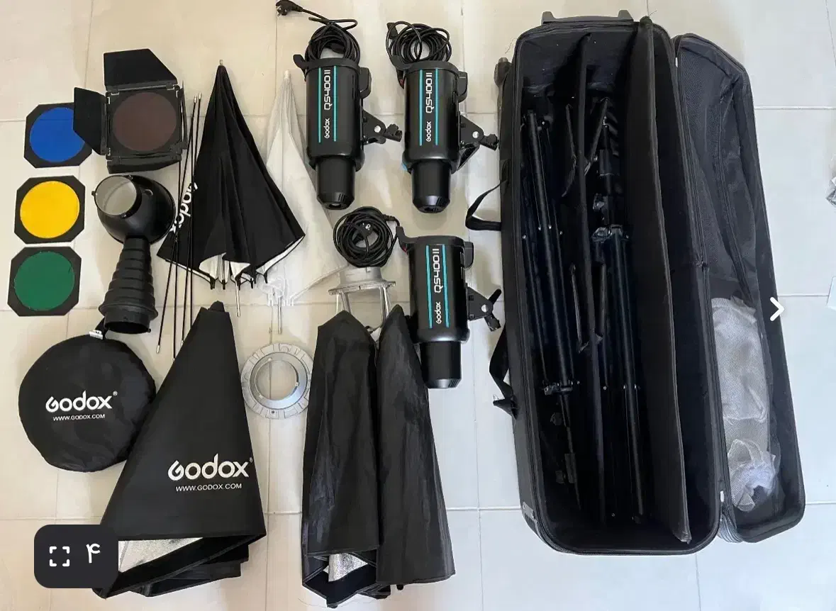 کیت نور گودکس ۴۰۰ژول|دوربین عکاسی و فیلم‌برداری|قم, دانش|دیوار