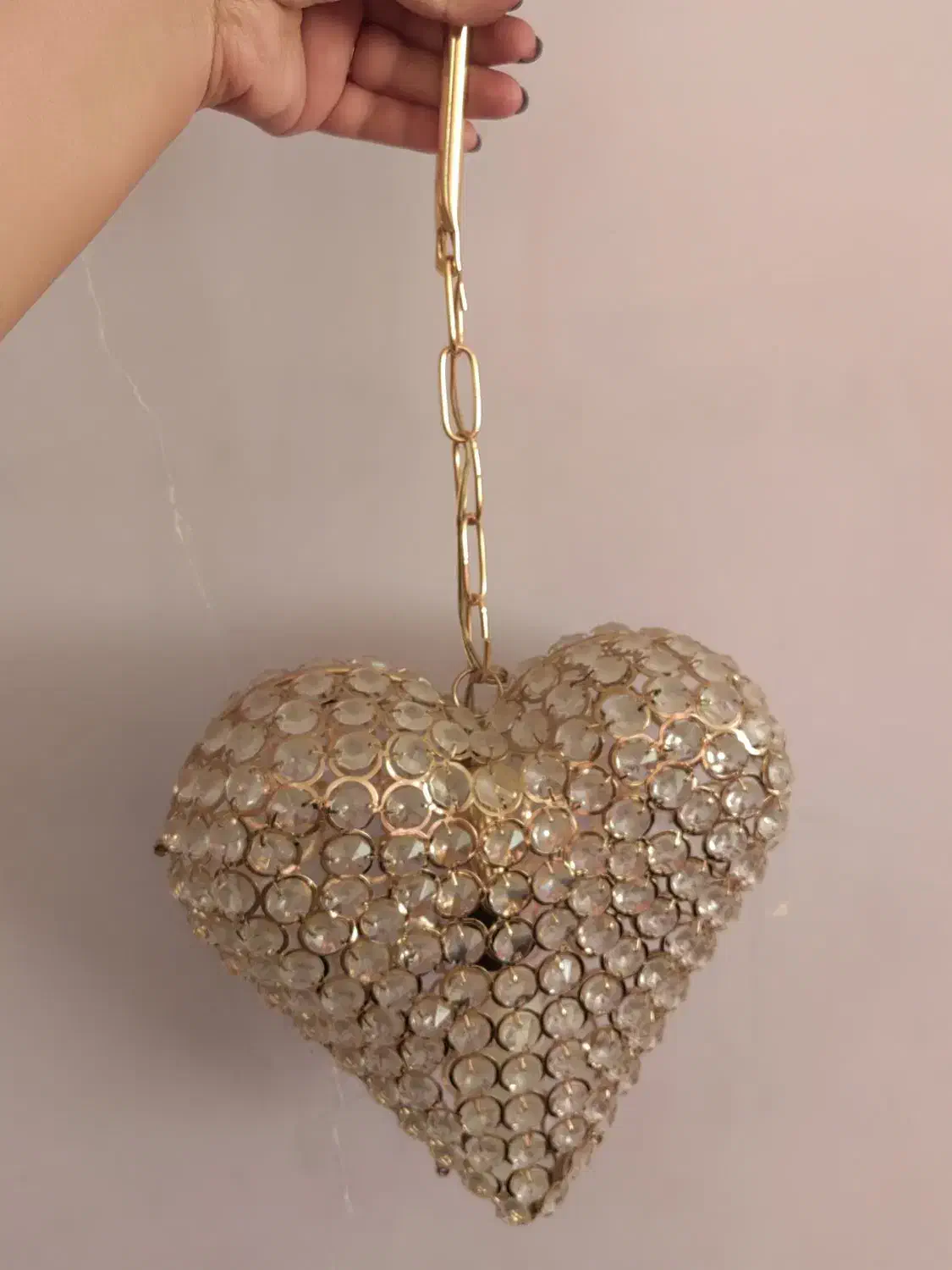 دو تا لوستر قلبی ویک عدد تک|لوستر و چراغ آویز|ایلام, |دیوار