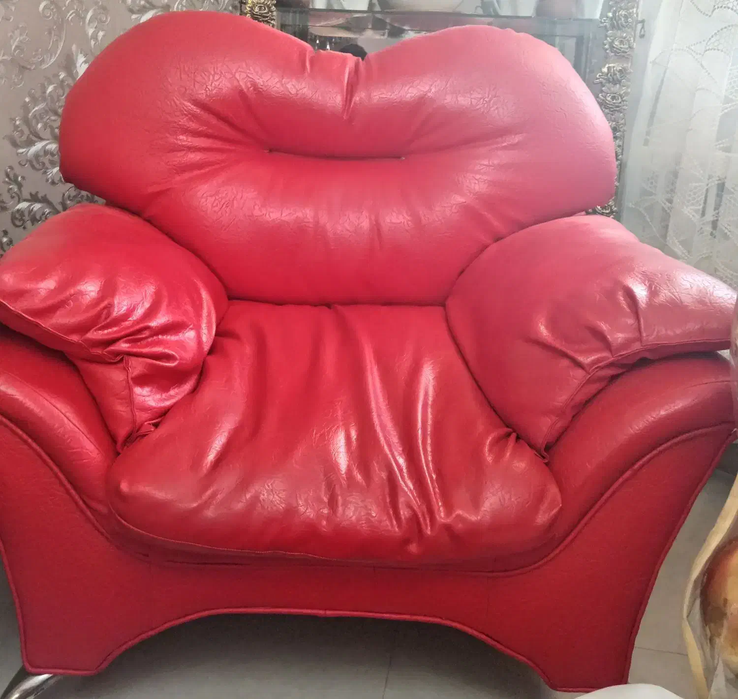 مبل چرم سه تیکه|مبلمان خانگی و میز عسلی|هشتگرد, مدرس|دیوار