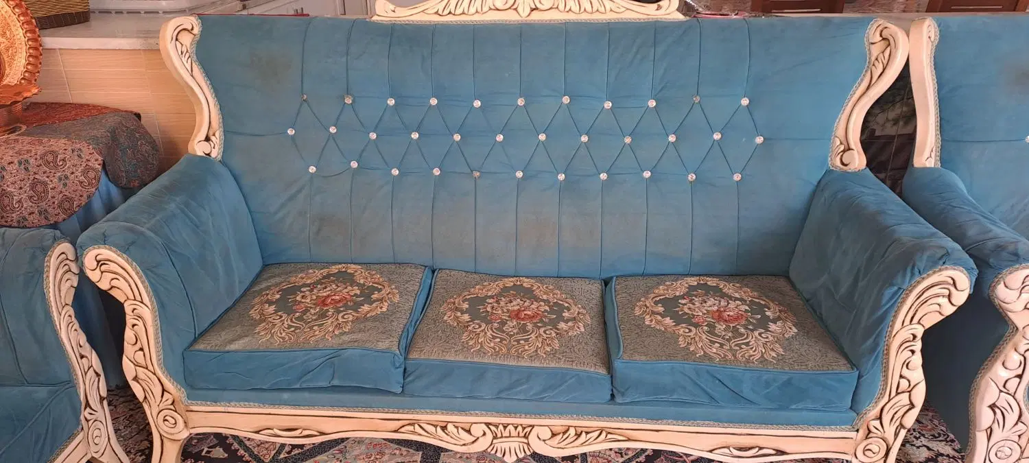 مبل راحتی|مبلمان خانگی و میز عسلی|گلمکان, |دیوار