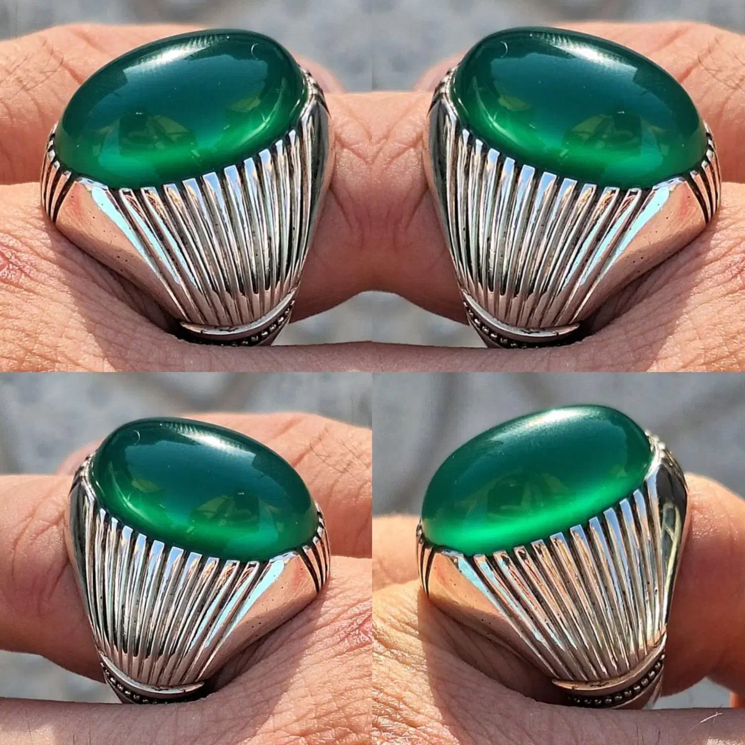 انگشتر های دستساز اساتید بنام با سنگ های ناب|جواهرات|رشت, منظریه|دیوار