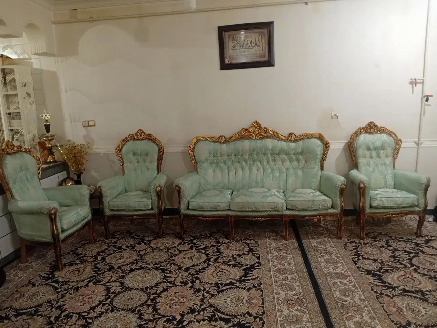 مبل سلطنتی|مبلمان خانگی و میز عسلی|ایذه, |دیوار