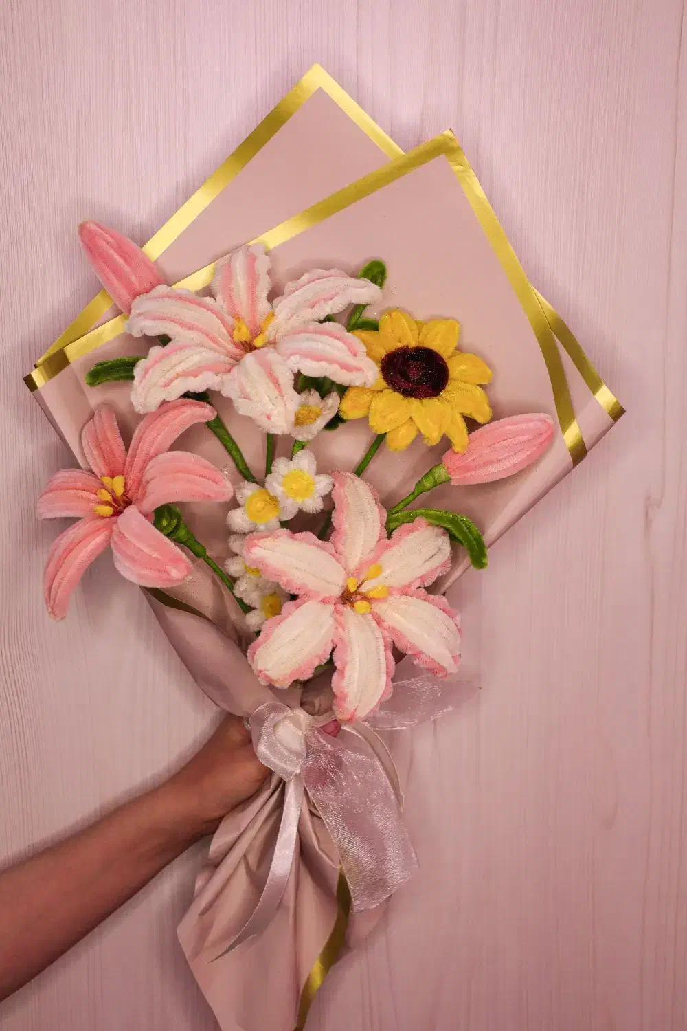 دسته گل ماندگار و زیبای  پیپاکن|گل مصنوعی|مشهد, شهید فرامرز عباسی|دیوار