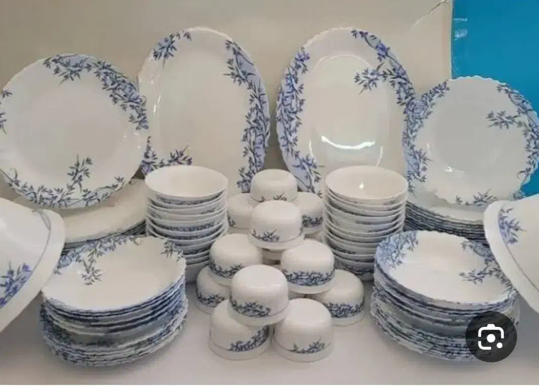 آرکوپال گل آبی فرانسوی|ظروف سرو و پذیرایی|شهر بابک, |دیوار