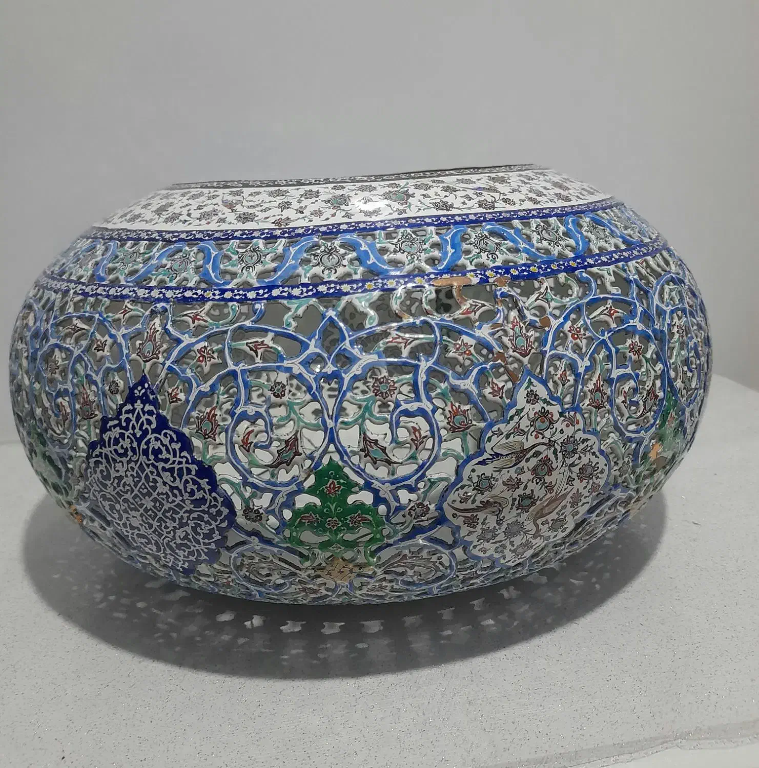 لنتر میناکاری شده|کلکسیون اشیاء عتیقه|اندیشه, شهرک مریم|دیوار