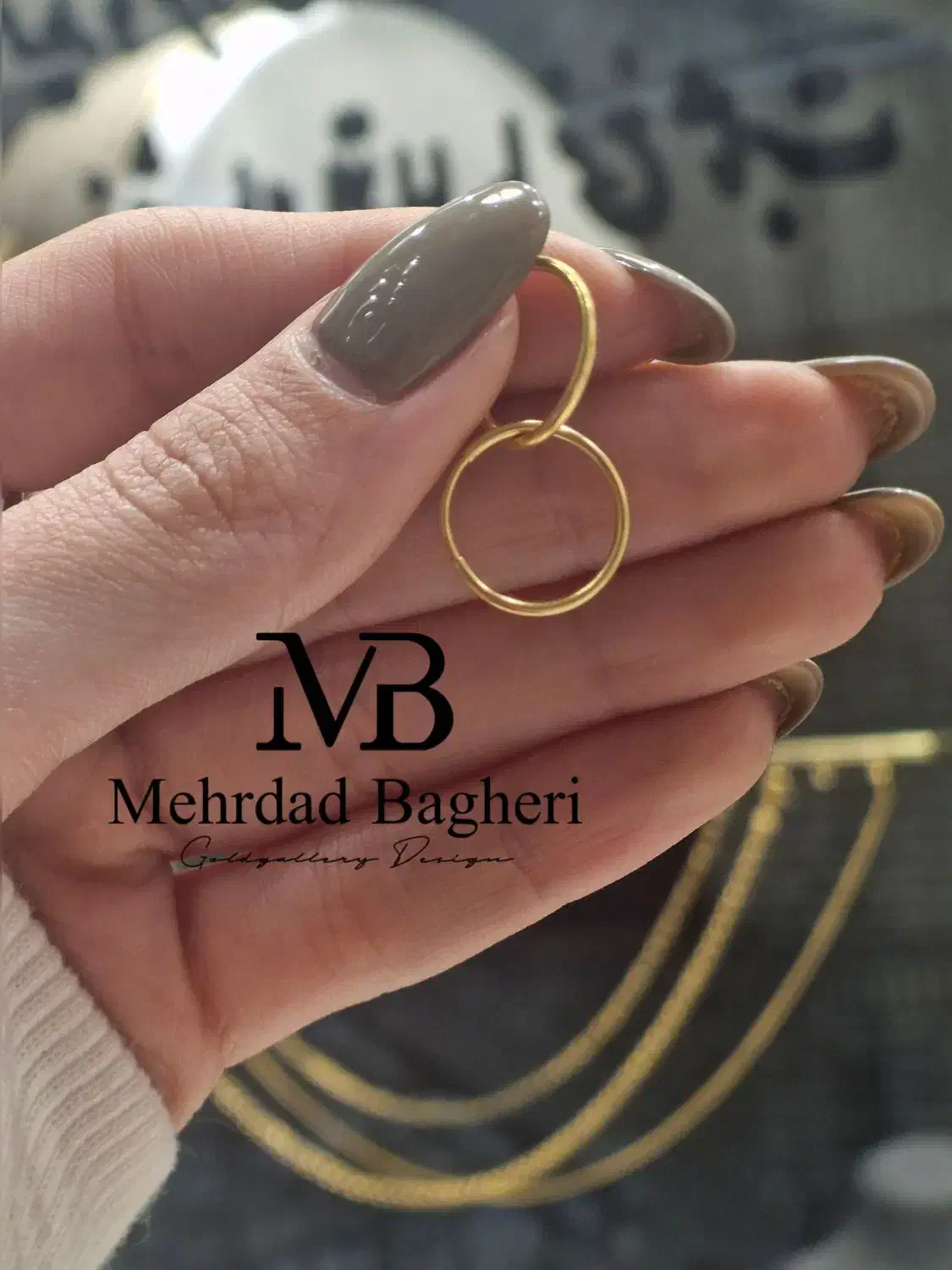 گوشواره حلقه ای|جواهرات|شیراز, گود عربان|دیوار